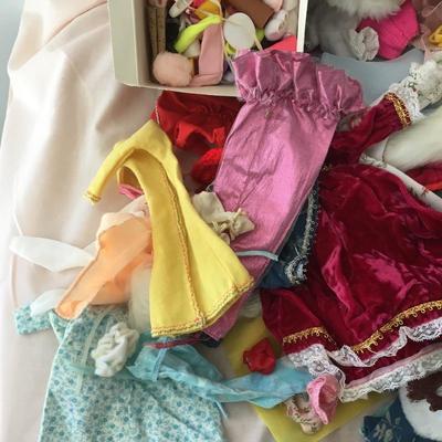 G113  Barbie clothes and accessory lot