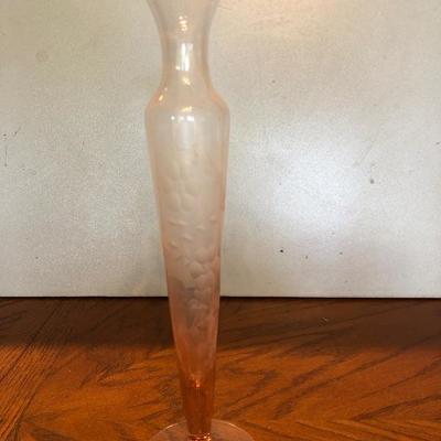 Vintage fluted bud vase