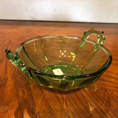 Small Vaseline glass bowl 