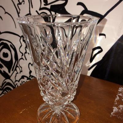 Lead crystal vase