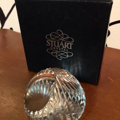 Stuart lead crystal paperweight
