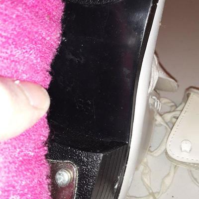 Lot Girls Ice skates and helmets