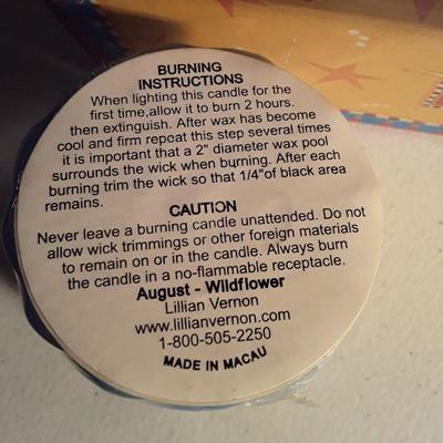 Lillian Vernon Candle of the Month set