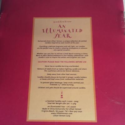Lillian Vernon Candle of the Month set