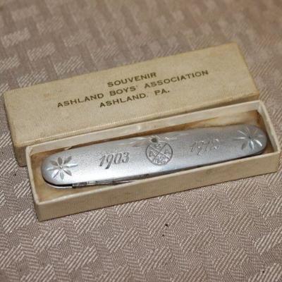 Ashland Boys Association Engraved Souvenir Pocket Knife