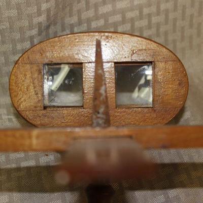 Turn of the Century Wood Stereoscope 3D Picture Viewer