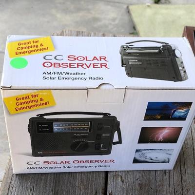 CC Solar Observer AM/FM Weather Emergency Radio