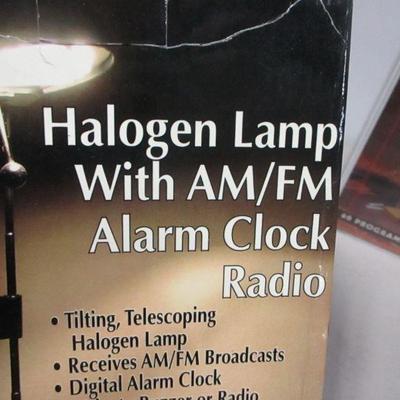 Lot 81 - Halogen Lamp With AM/FM Radio - Greatest Detectives Tapes