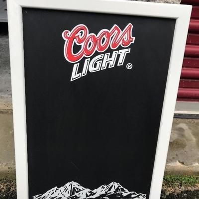 Coors Light Chalk Board