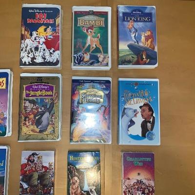 Assortment of 11 VHS Tapes Walt Disney