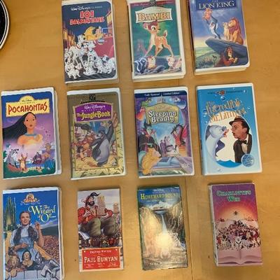 Assortment of 11 VHS Tapes Walt Disney