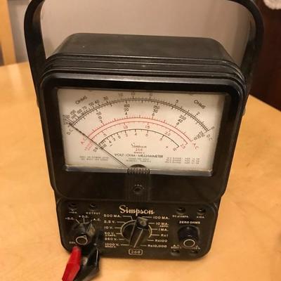 Simpson Volt Milliammeter 260 Series