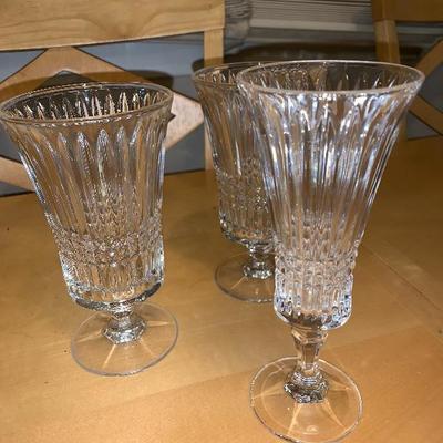 3 Beautiful Crystal Glasses