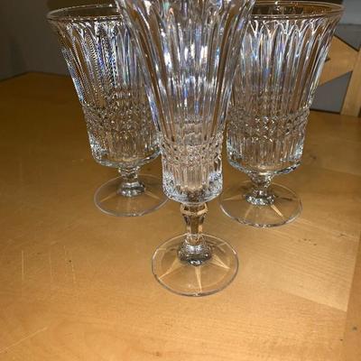 3 Beautiful Crystal Glasses