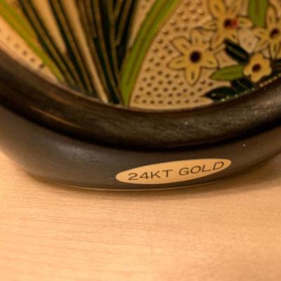 Japanese Vase With 24 Karat Gold