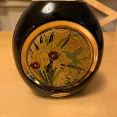Japanese Vase With 24 Karat Gold