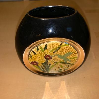 Japanese Vase With 24 Karat Gold