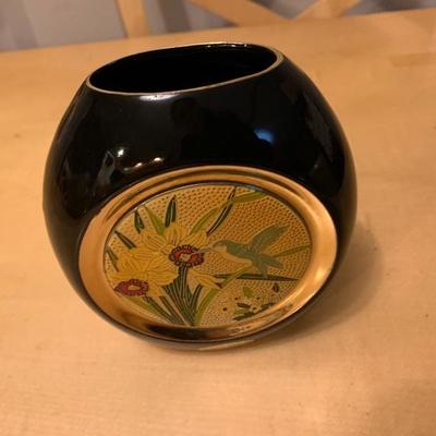 Japanese Vase With 24 Karat Gold