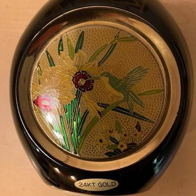 Japanese Vase With 24 Karat Gold