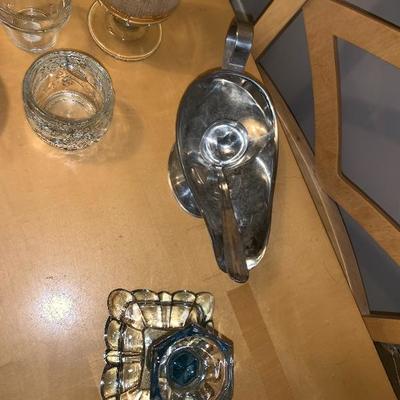 Assortment Of Etched Glassware