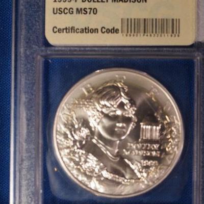 1995 P Silver Dollar Certified MS 70