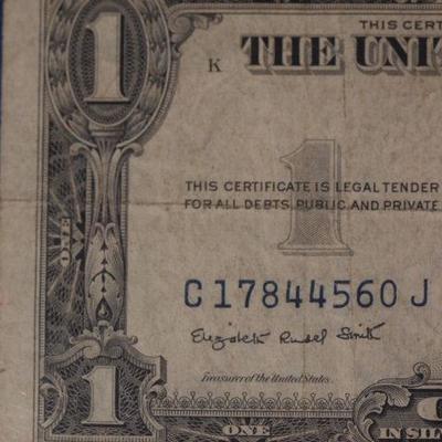 one Dollar Silver Certificate