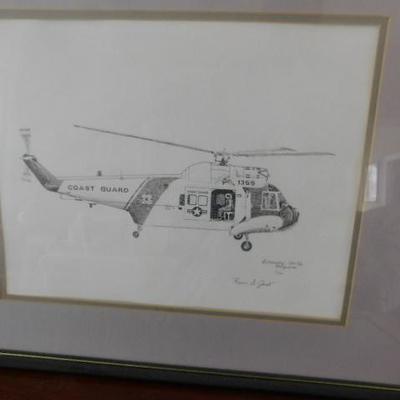 Numbered Print of Sikorsky HH-52 Seaguard Helicopter by Kevin Jacob 7/500 21