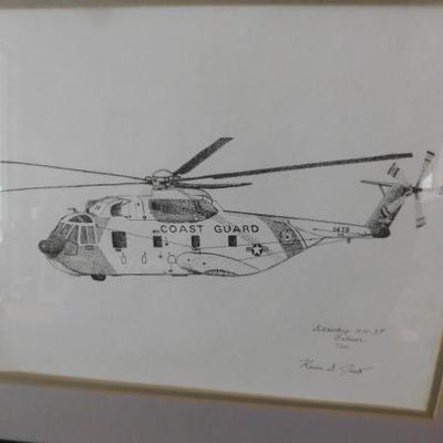 Numbered Print of Sikorsky HH-3F Pelican Helicopter by Kevin Jacob 7/500 21