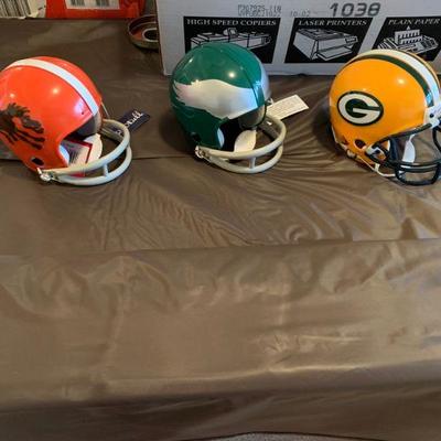 6 NFL Mini Helmets