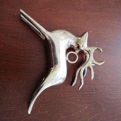 12 Pottery Barn Silver Reindeer Place Card Holders