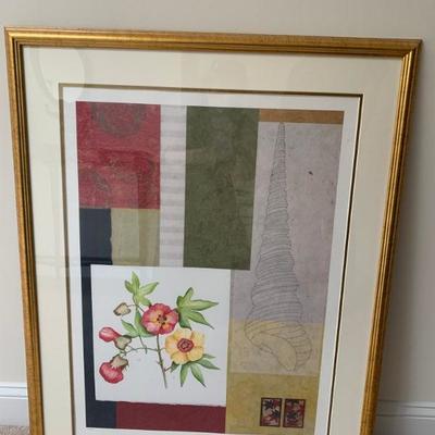 Julianne Johnson Collage with Cotton Wood Flower