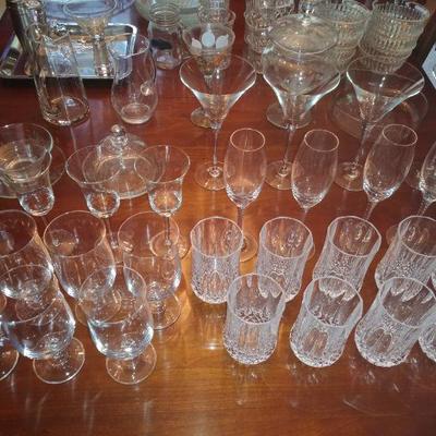 Lot of Glasses and glassware
