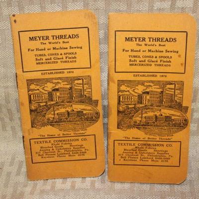 2 Meyer Thread Advertising Notebooks and The CP Book