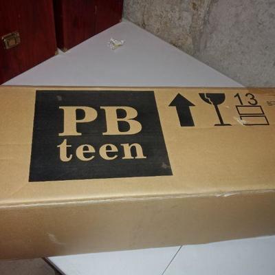Two Pottery Barn Teen Bead board Peg Shelf