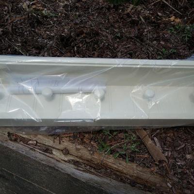 Two Pottery Barn Teen Bead board Peg Shelf