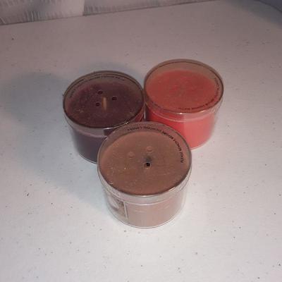 Lot colorful vases and candle holders