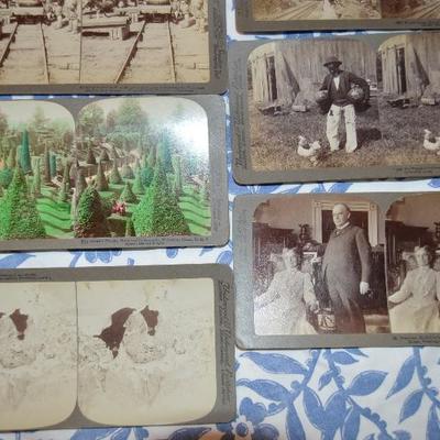 Vintage 3-D Stereoscope Viewer w/ 30 cards