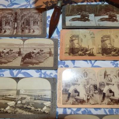Vintage 3-D Stereoscope Viewer w/ 30 cards