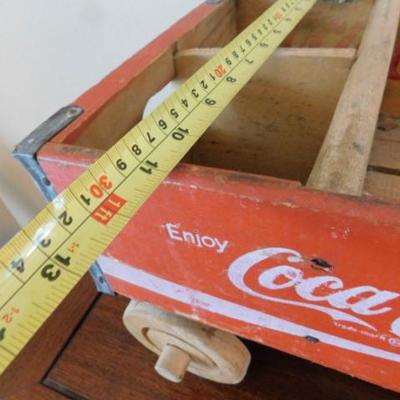 Vintage Hand Crafted Coca-Cola Kid's Pull Wagon Made from 1977 Chattanoga, TN Cola Box 21