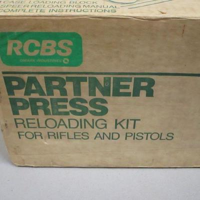 Lot 116 - Partner Press Reloading Kit Rifles/Pistols
