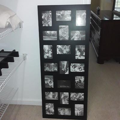 Black multi picture frame