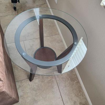 Glass and Metal Table