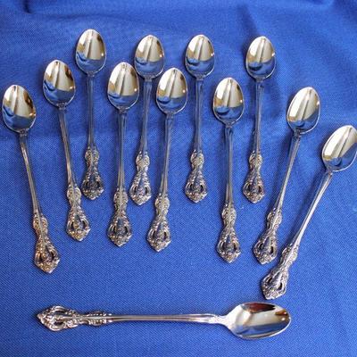 Lot 107: Oneida Michelangelo Stainless 12 Tall Drink (Iced Tea) Spoons $45