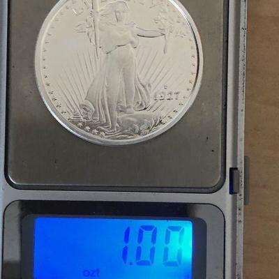 1 Troy Ounce Silver Round Golden State Mint .999 Silver Bullion 