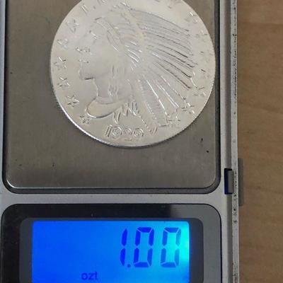 1 Troy Ounce Silver Round, Golden State .999 Pure Silver Bullion
