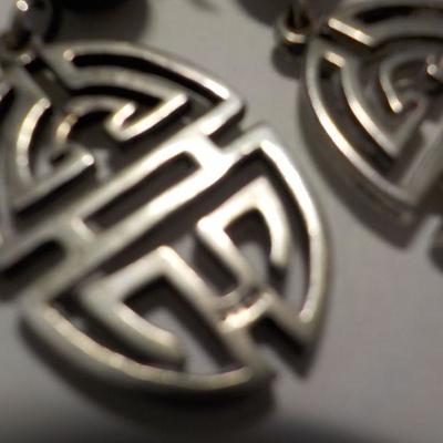 Ladies Hand made sterling Jewelry, Necklace , 2 sets of earrings.