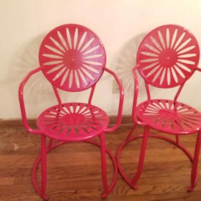 Vintage red chairs