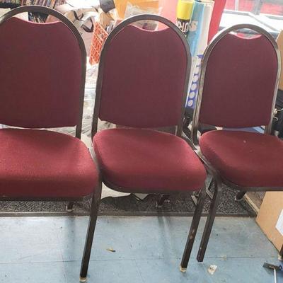 3 Matching Padded Chairs