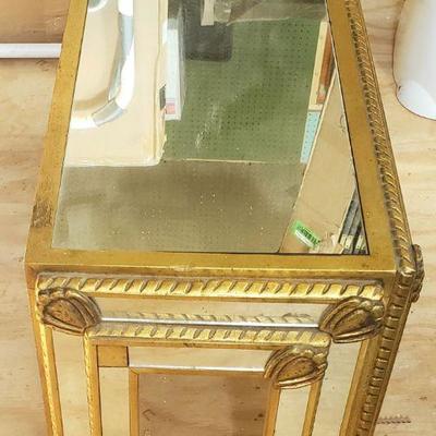 Decorative Beveled Mirror Table