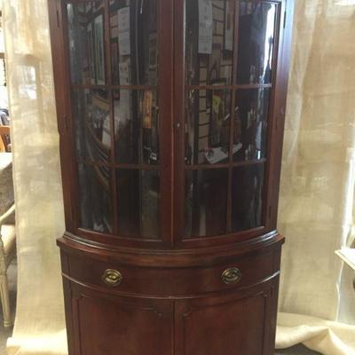 Drexel 4 Door/1Drawer Corner Cabinet 
